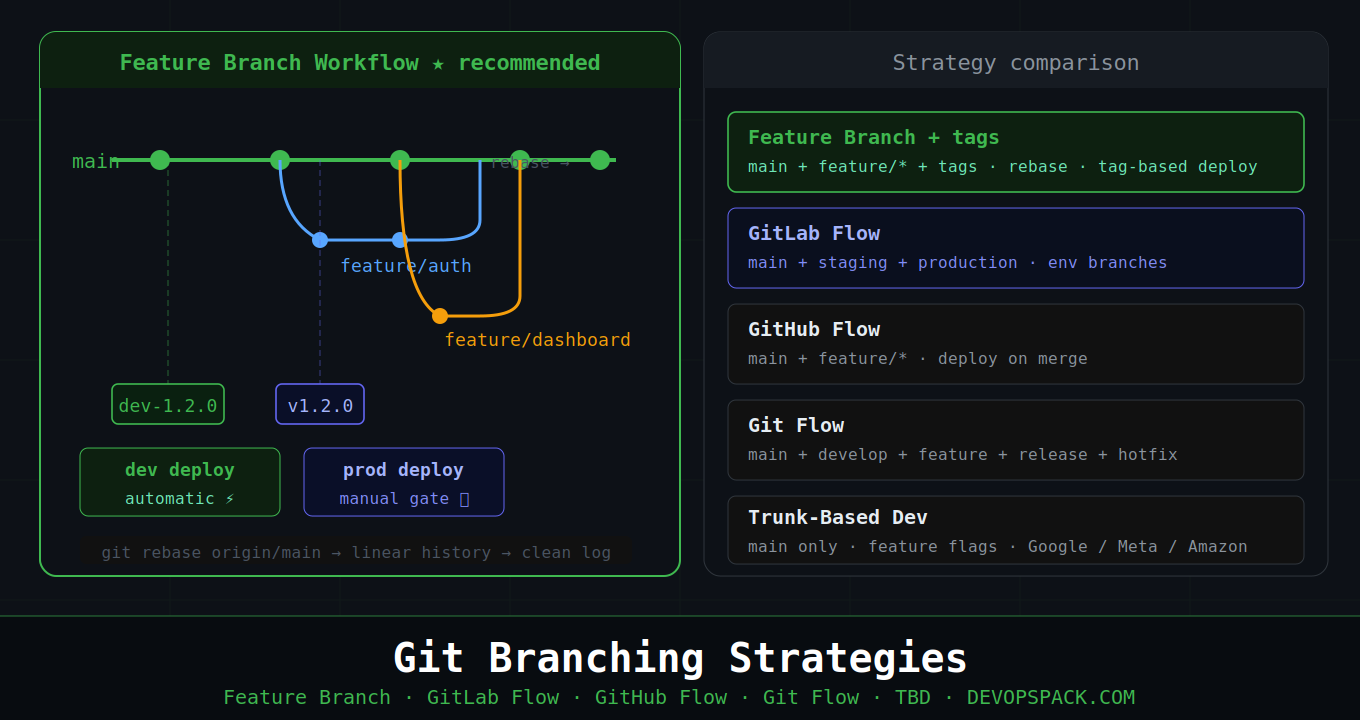 Git Branching Strategies: GitLab Flow, Feature Branch Workflow and When to Use Which