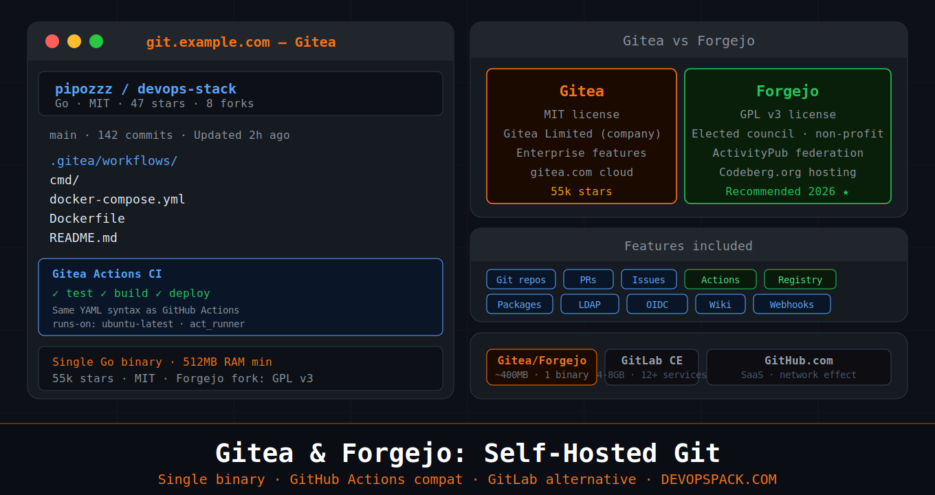 Gitea and Forgejo: Self-Hosted GitHub Alternative That Runs on a Raspberry Pi