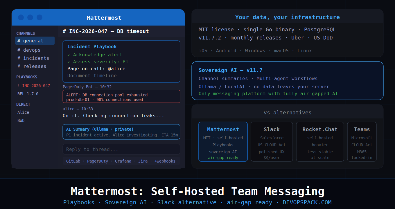 Mattermost: Self-Hosted Team Messaging That Your Organization Actually Owns