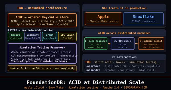 FoundationDB: The Distributed Database That Apple Built iCloud On