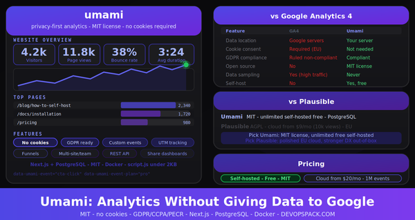 Umami: Privacy-First Analytics Without the Cookie Banner